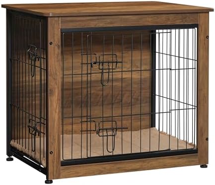 DWANTON 27" Dog Crate Furniture, Dog Kennel Indoor, by DWANTON