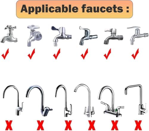 2m/6.56ft Pet Sink Spray Hose Portable Garden/Tub Faucet Sprayer Handheld Hose - Image 3