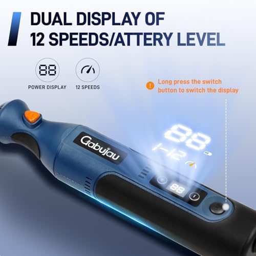 Cordless Rotary Tool Kit Mini, 7.4V 12-Speed Power USB Rechargeable - Image 3
