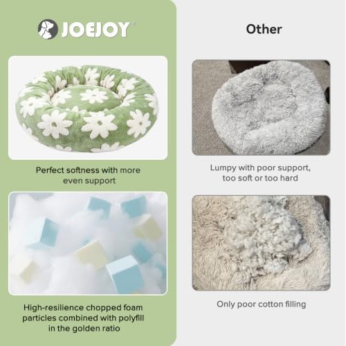 JOEJOY Jacquard Donut Round Small Dog Beds, Removable Washable Cover, Cute - Image 4