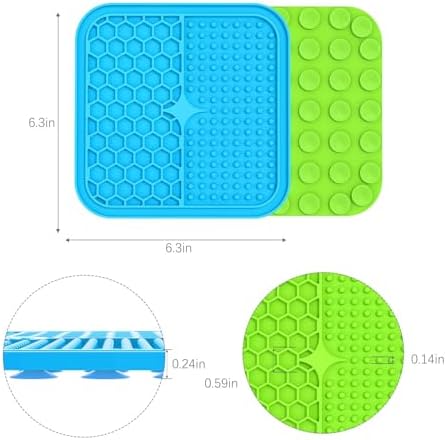 MateeyLife 2PCS Small Lick Mat for Dogs and Cats, Licking Mats for Dog Anxiety - Image 6