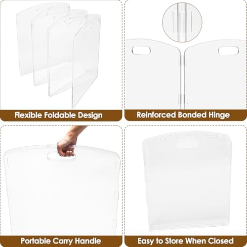 Modern Frame Clear Acrylic Freestanding Pet Gate - Image 6