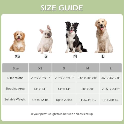 JOEJOY Jacquard Donut Round Small Dog Beds, Removable Washable Cover, Cute - Image 5