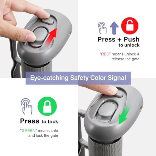 PRObebi Retractable Baby Gates for Stairs & Doorways, Indoor & Outdoor Use - Image 5