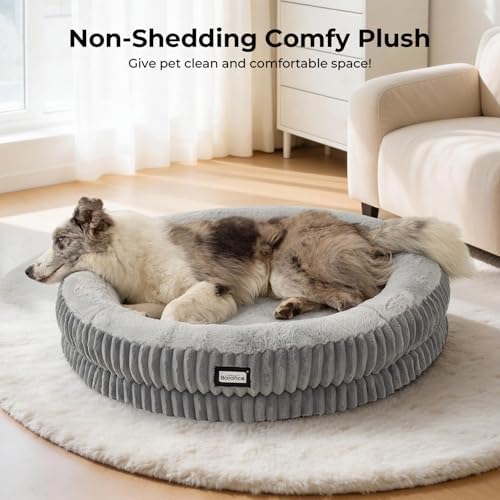BALANCE Donut Dog Bed, 36 Inches Round Dog Bed Large Size Dogs Washable - Image 2