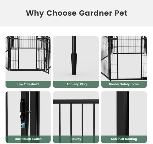 Gardner Pet Dog Playpens, Foldable Pet Play Yard Gate Extensions, Pet Playpen - Image 4
