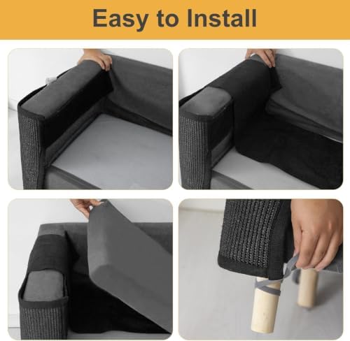 Cat Scratch Couch Protector, Cat Scratch Sofa Armrest Cover - Image 4