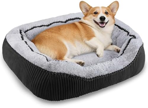 Dog Beds for Medium Small Dogs, Washable Pet Bed by SIWAMARY