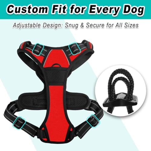 BARKBAY Dog Harness for Medium Sized Dog No Pull 2 Leash Clips Dog Vest - Image 6