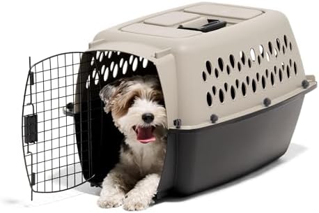Petmate Vari Dog Kennel, 10 to 20lbs, Taupe and Black - Image 2