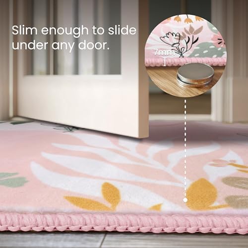 Joiedomi Door Mat Indoor Entrance 2x3 Machine Washable Art Floral Small Rugs - Image 4