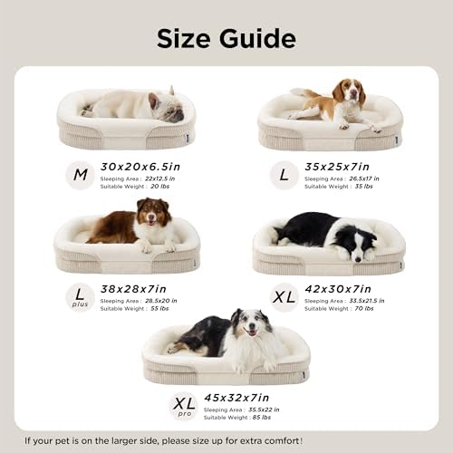 Bedsure 360°Oval Bolster Orthopedic Dog Beds Large Sized Dog - Image 6
