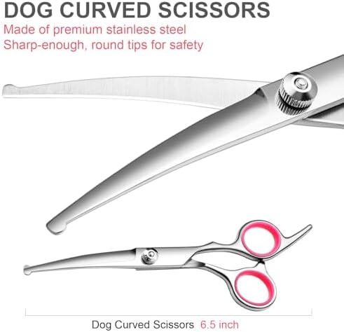 FAIGEO Dog Grooming Scissors Kit, Premium Stainless Steel Dog Shears - Image 4