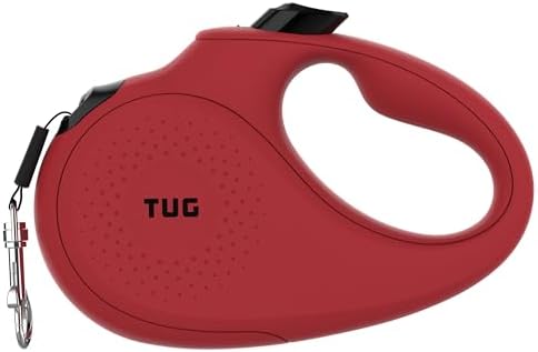 TUG Monochrome 360° Tangle-Free Retractable Dog Leash | 16 ft Strong Nylon Tape by TUG
