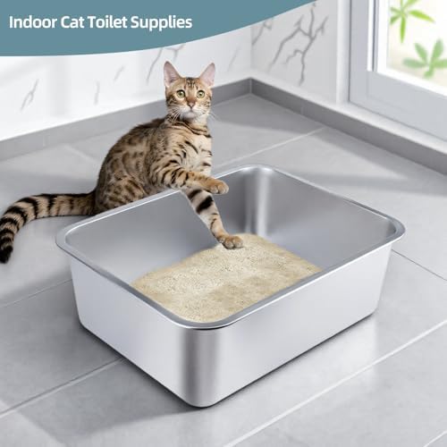 Stainless Steel Cat Litter Box - Image 6