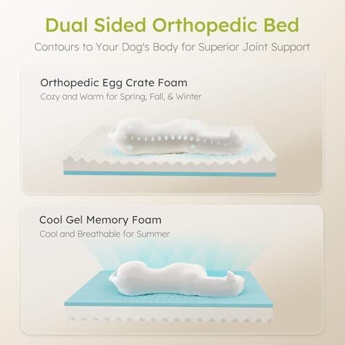 CWAWZ Jumbo Dog Bed for Extra Large Dogs, Orthopedic Dog Bed - Image 2