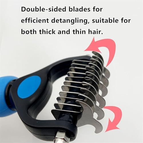 Pet Pro Grooming Tool, 2-in-1 Deshedding Dog Brush - Image 6