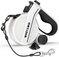 Retractable Dog Leash with LED Flashlight & Poop Bag Holder by HCY%26WLD