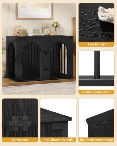 Hzuaneri 46.5'' Dog Crate Furniture, Dog Kennel Indoor - Image 4