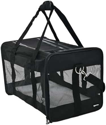 Amazon Basics Airline Approved Soft-Sided Mesh Pet Travel Carrier by AmazonBasics