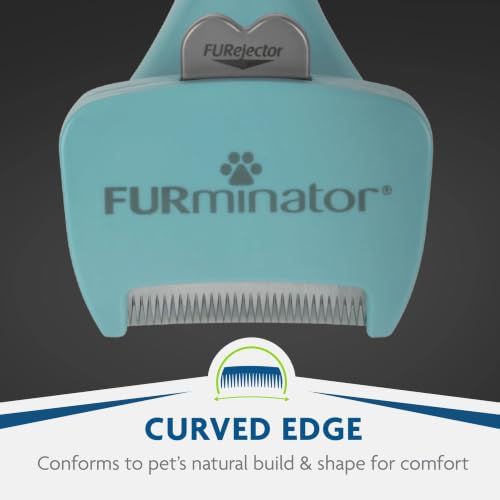 FURminator deShedding Tool For Small Cats, Long Hair, Removes Loose Hair From - Image 7
