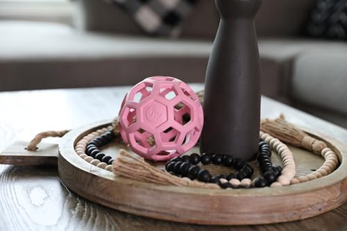 JW Pet HOL-ee Roller Dog Puzzle Ball, Medium 4.5in, Natural Rubber - Image 3