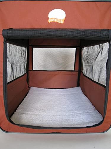 Go Pet Club 32" Soft Collapsible Dog Crate, Portable Pet Carrier, Thick Padded - Image 2