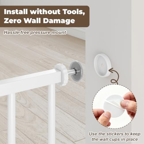 29"-45" Baby Gate for Stairs & Doorways, Auto Close Dog Gate Indoor - Image 5