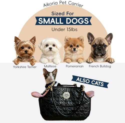 Dog Purse Carrier for Small Dogs up to 15 lbs, Puppy Tote Bag - Image 5