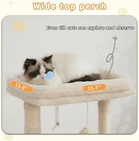 Heybly Cat Tree, Kitten Tower - Image 3