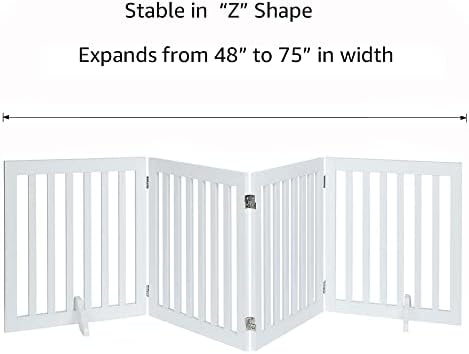 unipaws 24”H Free Standing Pet Gate - Image 5