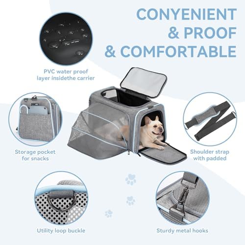 Petsfit Large Expandable Cat Carrier - Image 6