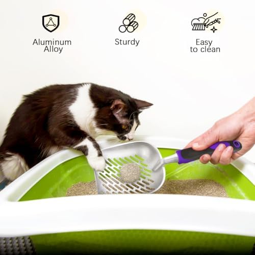 Cat Litter Scoop-Metal Litter Scooper-Kitty Metal Scooper-Long Handle - Image 6