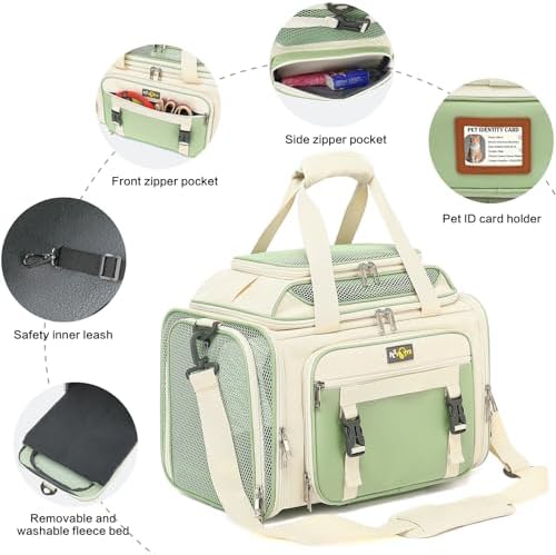Airline Approved Cat Carrier for Small Dogs – Soft-Sided Travel Pet Carrier - Image 4