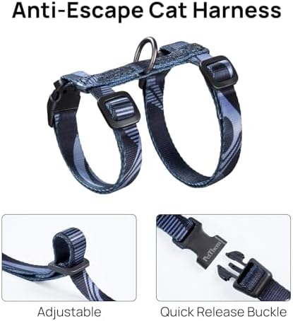 PetThem Adjustable Cat Harness and Leash Set Escape Proof - Image 4