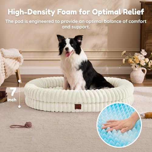 ChiXnuggle Orthopedic Dog Bed, Washable Cover, Faux Fur Bolster Pet Couch - Image 5