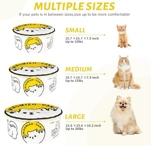 寵幸 Ramen Noodle Cat Bed, Soft Warm Washable - Image 6