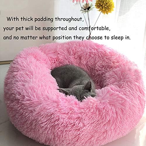 Cat Bed for Indoor Cats, Mini Plush Self Warming Kitten Bed, 20 Inch - Image 2