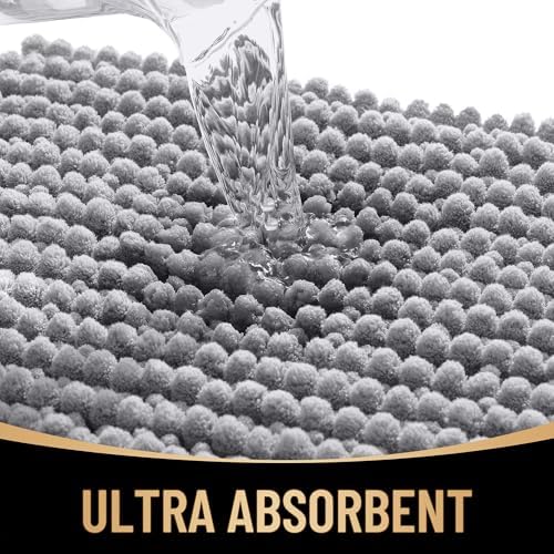 OLANLY Thick Chenille Bathroom Rugs 30x20, Soft Absorbent Bath Mat - Image 3