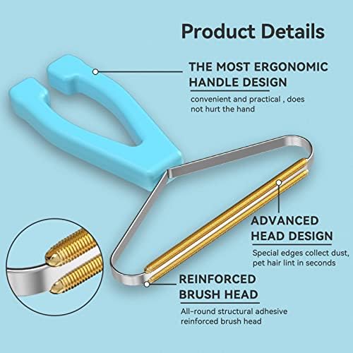 Lint Remover 3-Pack, Pet Fur Remover, Carpet Rake, Lint Brush - Image 2
