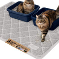 GORILLA GRIP Cat Litter Box Mat, Coiled Mesh Trapping Mats 47x35 Light Gray by GorillaGrip