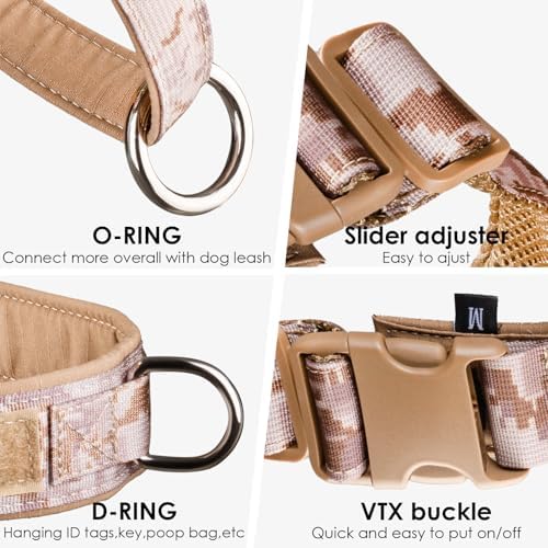 No Pull Dog Harness for Medium Large Dogs, Escape Proof Adjustable Dog Harness - Image 2