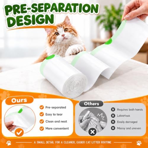 120 Count Cat Litter Box Bags for Parunt Fmo Cmg Fstg 26" x 11.8" - Image 5