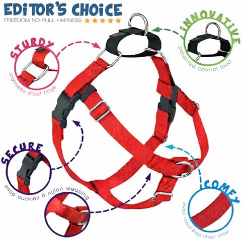 2 Hounds Design Freedom No Pull Dog Harness and Leash, 5/8" SM - Image 4