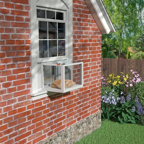 GDLF Cat Window Box, Mosquito Proof Cat Window Catio，Min Height 18" - Image 3