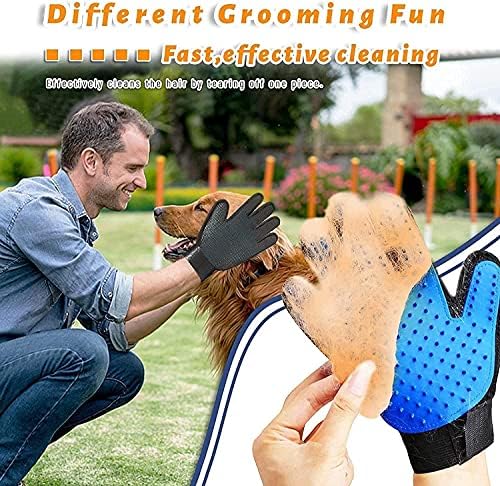 Pet Grooming Glove Hair Remover Brush Gentle Deshedding Efficient Pet Mitt Pet - Image 4