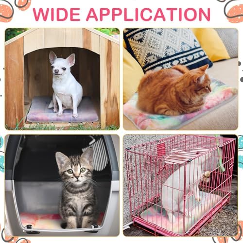 Haull 4 Pcs Waterproof Guinea Pig Bedding Mat, Tie Dyed, 13 x 18.5 - Image 4