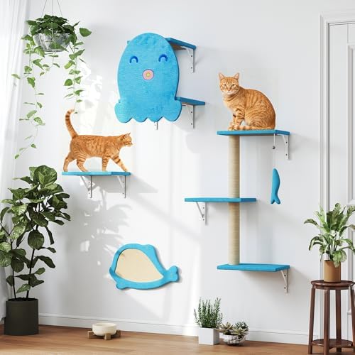 5 Pcs Wall-Mounted Climber Set, Wood Indoor - Image 2