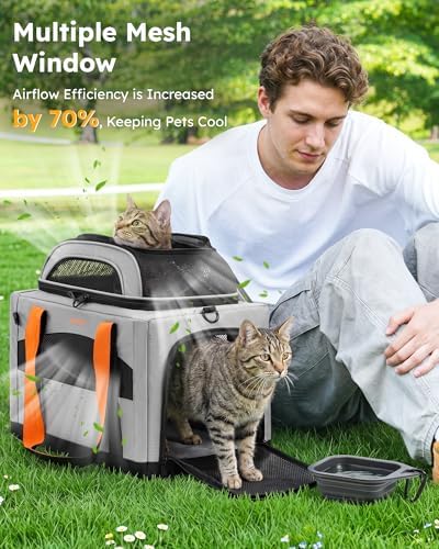 Pecute Cat Carrier, Top Expandable Dog Crate - Image 6