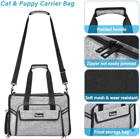 Petmolico Cat Carrier Soft-Sided Airline Approved - Image 2